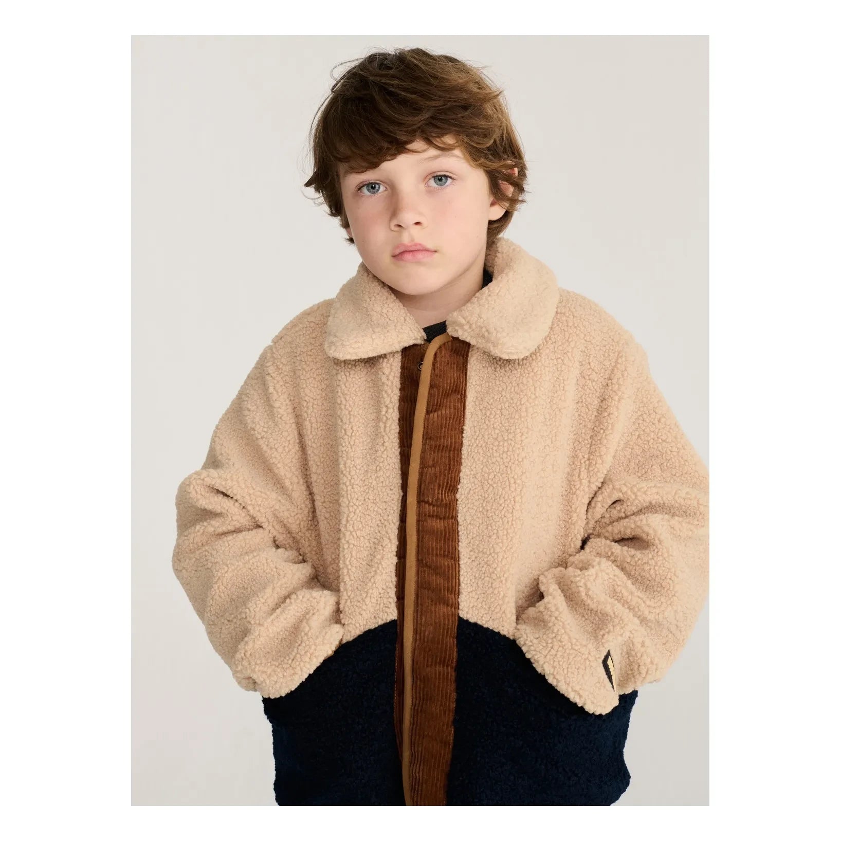 Bobo Choses - Chaqueta Sherpa Reversible Fibras Recicladas | Marrón