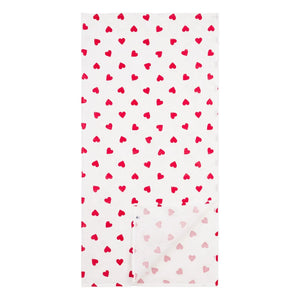 Petit Bateau - Corazones de algodón orgánico para cambiar pañales | Blanco