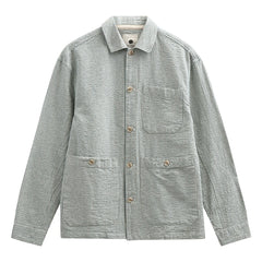 Anerkjendt - Overshirt de rayas Akodin | Gris claro