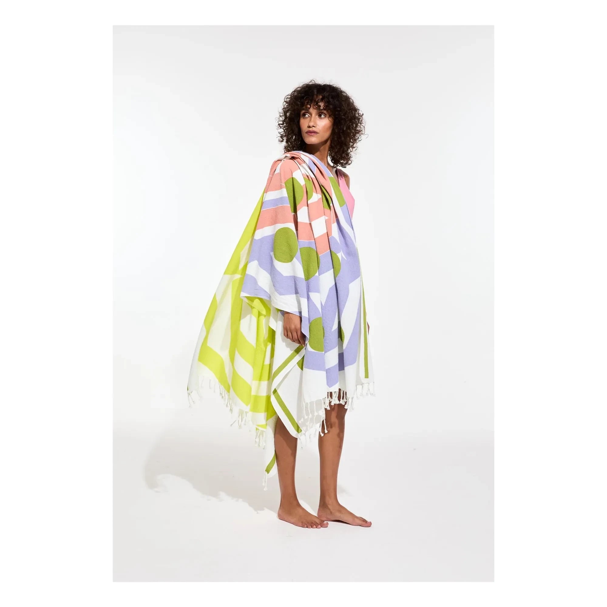 Mapoésie - Toalla de playa Bloom | Morado