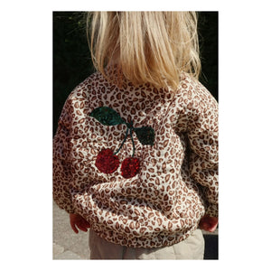 Konges Sløjd - Chaqueta Bomber con Lentejuelas Juno Leopard | Marrón