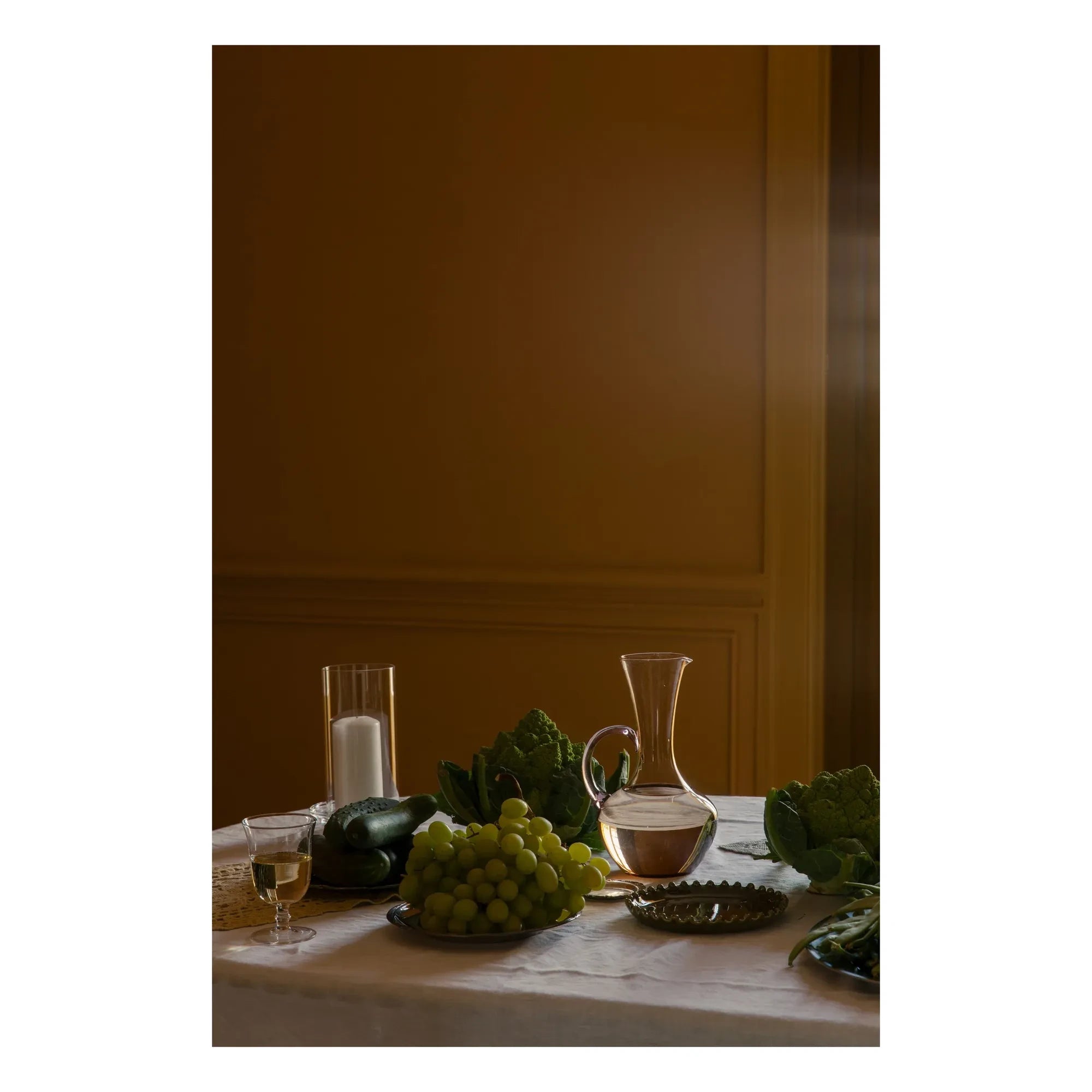 Olsson & Jensen - Jarra de cristal Isidora | Marrón