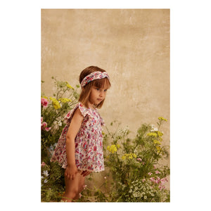 Louise Misha - Vestido de Algodón Orgánico Natiyana Fleurie | Crema
