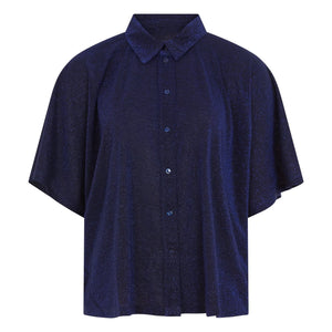 Momoni - Camisa metálica Brooklyn | Azul marino