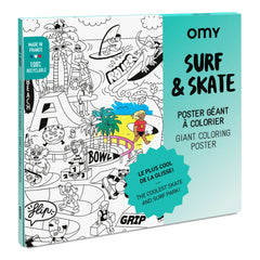 Omy - Póster para Colorear - Surf & Skate