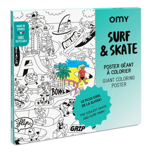 Omy - Póster para Colorear - Surf & Skate