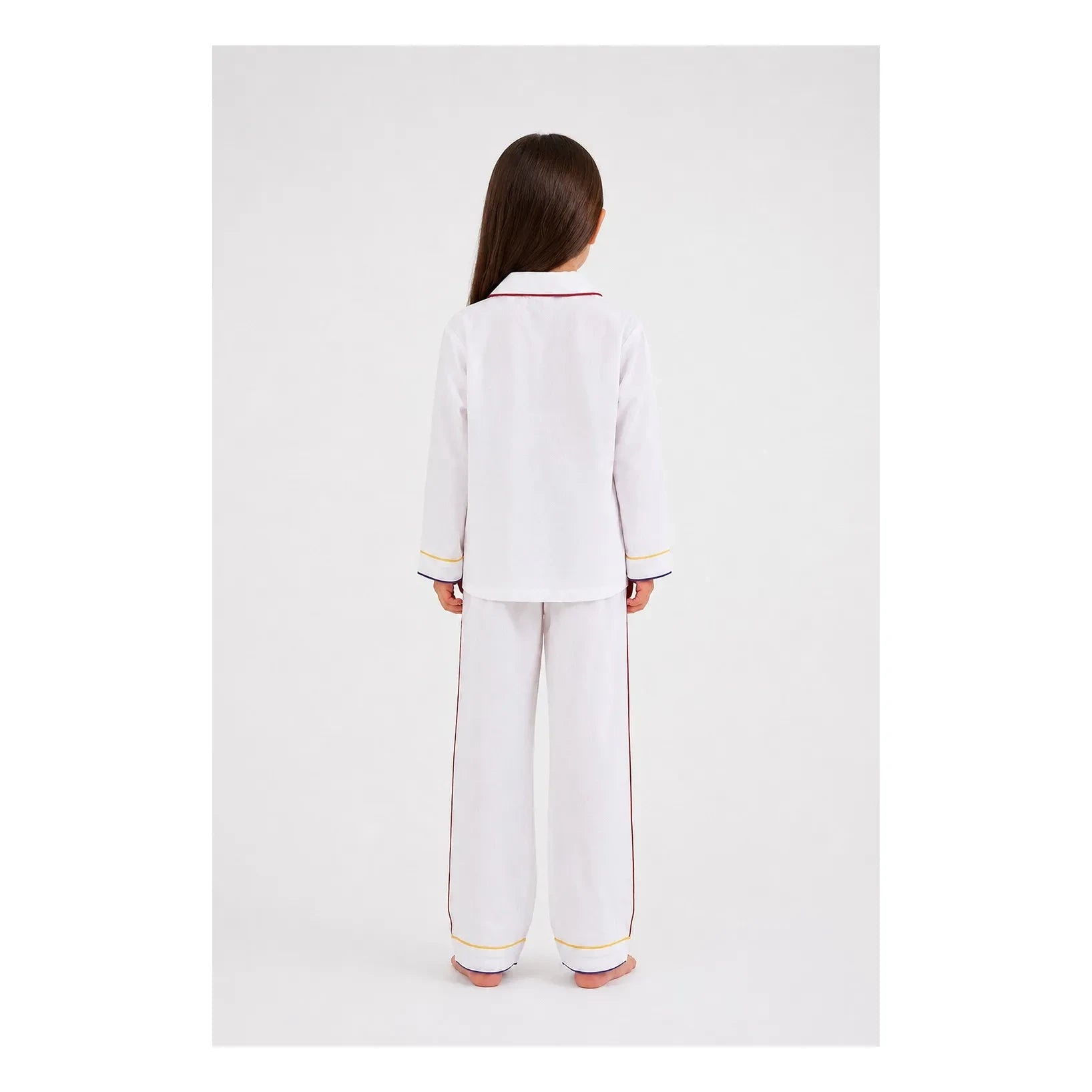 Folkloore - Conjunto de Pijama Liso - Colección Infantil | Blanco