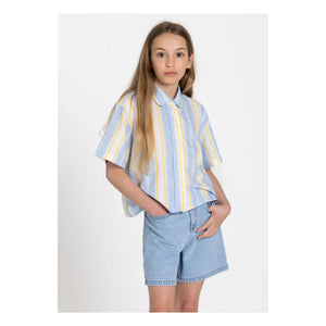 Smallable Kid - Camisa a rayas Sawyer | Azul claro
