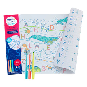 Superpetit - Individual para colorear con el abecedario