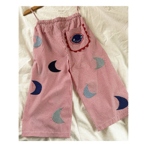 SISSEL EDELBO - Pantalón Saxo a Rayas - Colección Infantil | Rojo