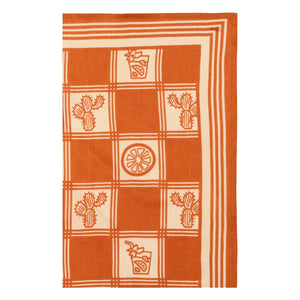 Apaches - Pañuelo pequeño Manika Damier | Naranja