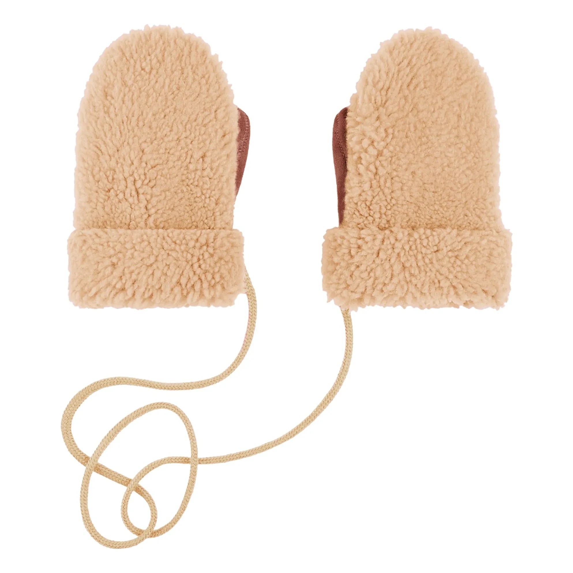 ILDA'S sheep - Guantes de Merino Teddy de lana - Colección infantil | Beige