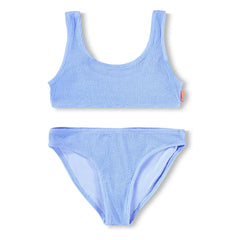 Molo - Bañador con relieve de fibras recicladas Nola Crepe | Azul hielo
