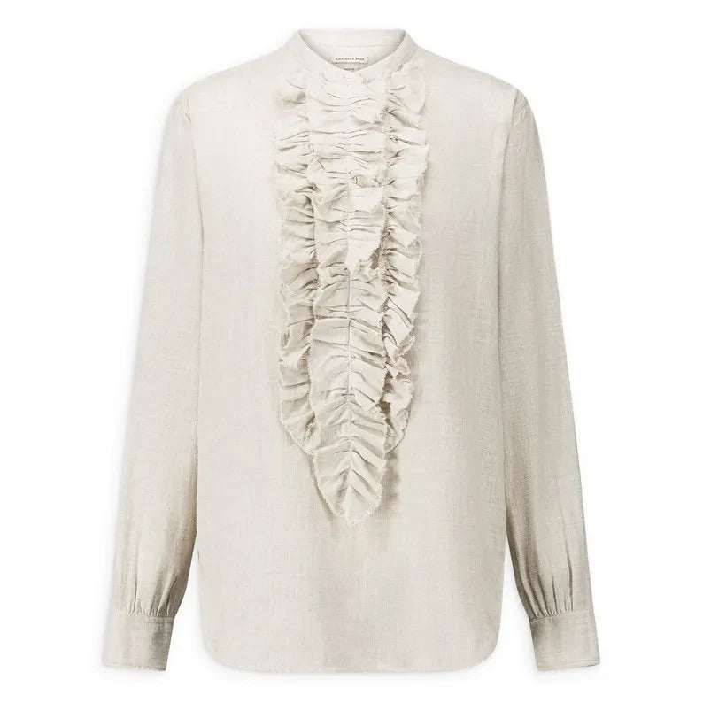 Laurence Bras - Blusa de algodón Carita | Crema