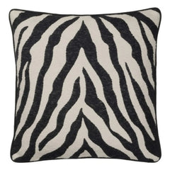 Broste Copenhagen - Funda de cojín Zebra | Negro/Blanco