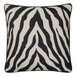 Broste Copenhagen - Funda de cojín Zebra | Negro/Blanco