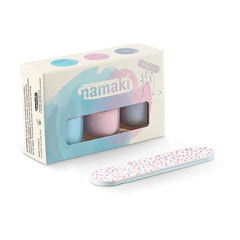 Namaki - Set de 3 esmaltes de uñas pelables | Azul
