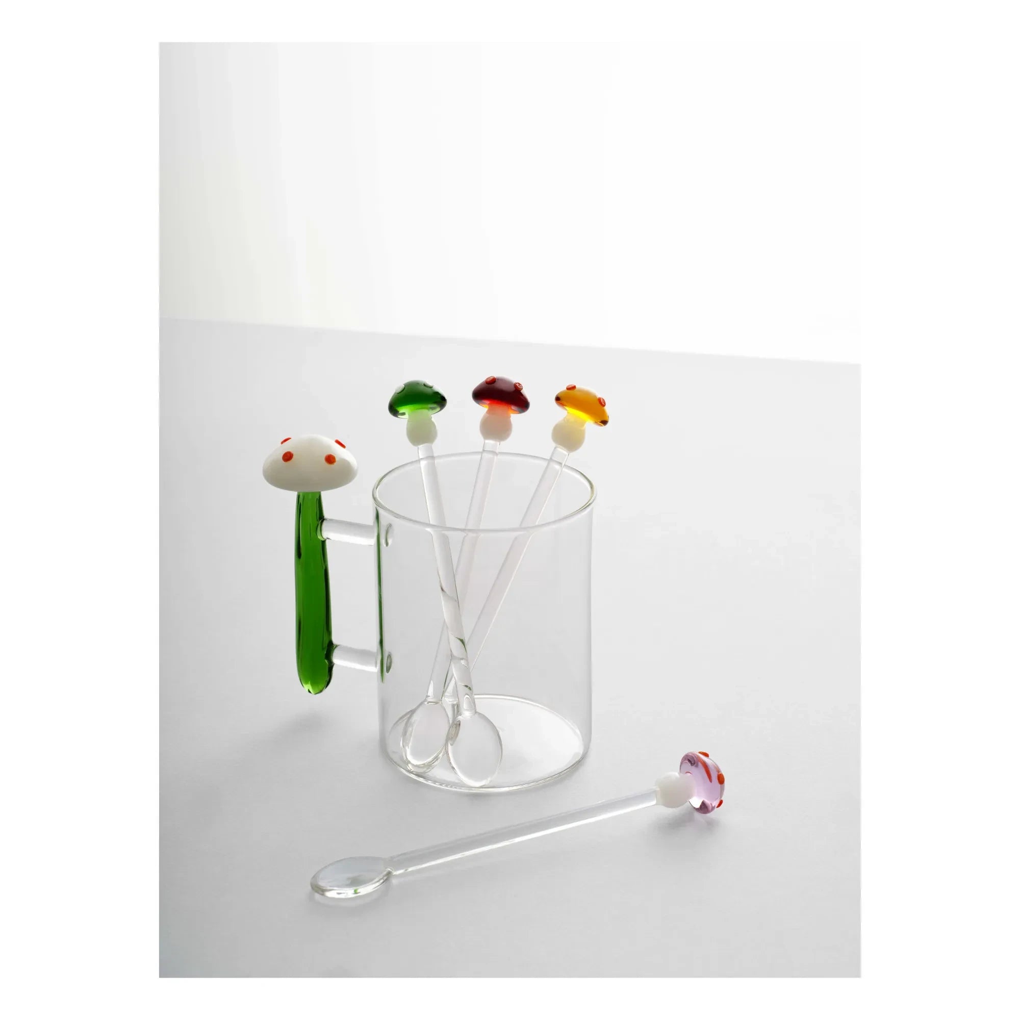 Ichendorf Milano - Cucharas de Corcho y Cristal - Juego de 2 | Rojo