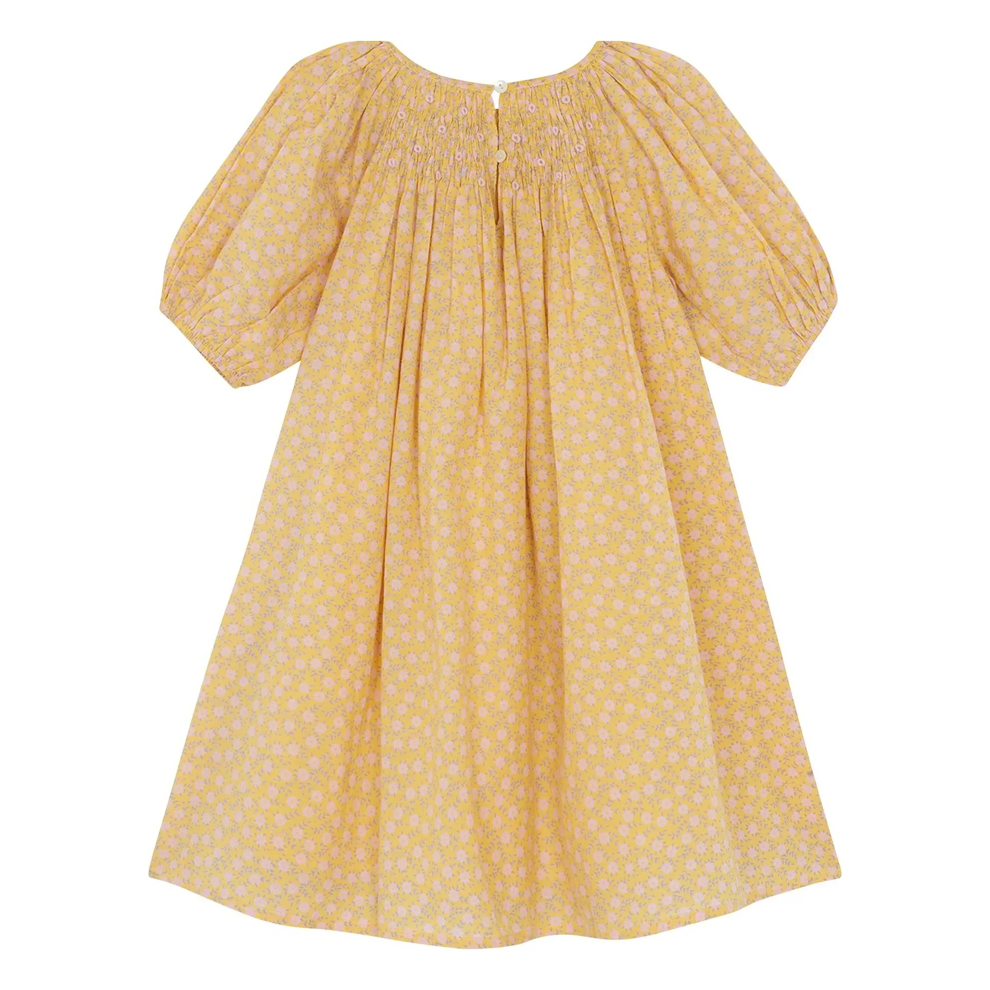 Bonton - Vestido fruncido Nala Fleurie | Amarillo