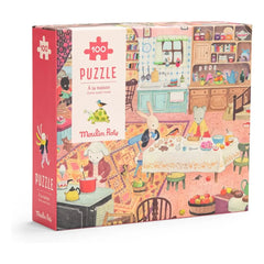 Moulin Roty - Puzle A la maison - 100 piezas
