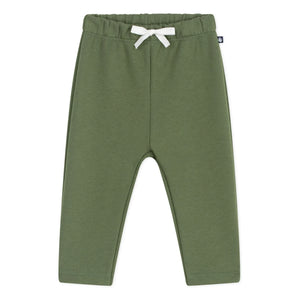 Petit Bateau - Jogger liso con bajo elástico | Verde oliva