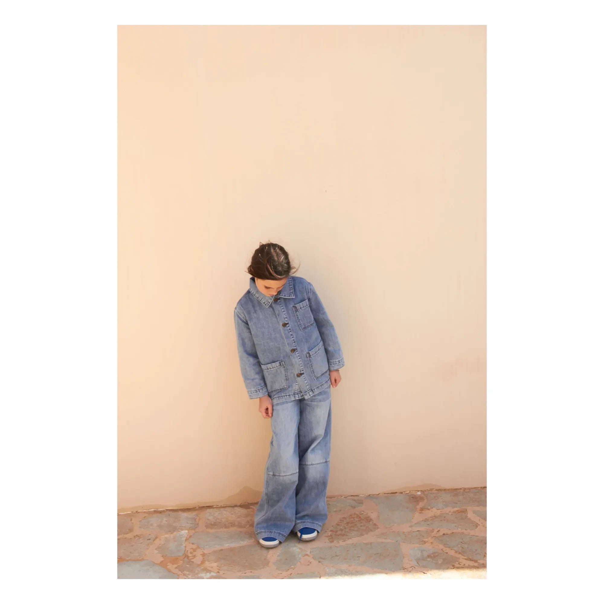 Longlivethequeen - Chaqueta vaquera con bolsillos | Denim claro