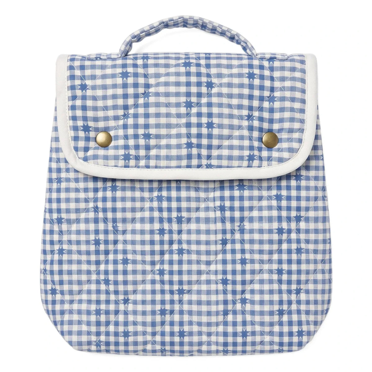 Editions Aimable - Simone bolsa de tentempiés | Mavi Vichy Pamuk