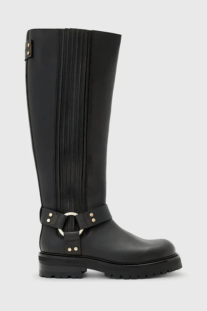 Botas de cuero altas Maddie de AllSaints