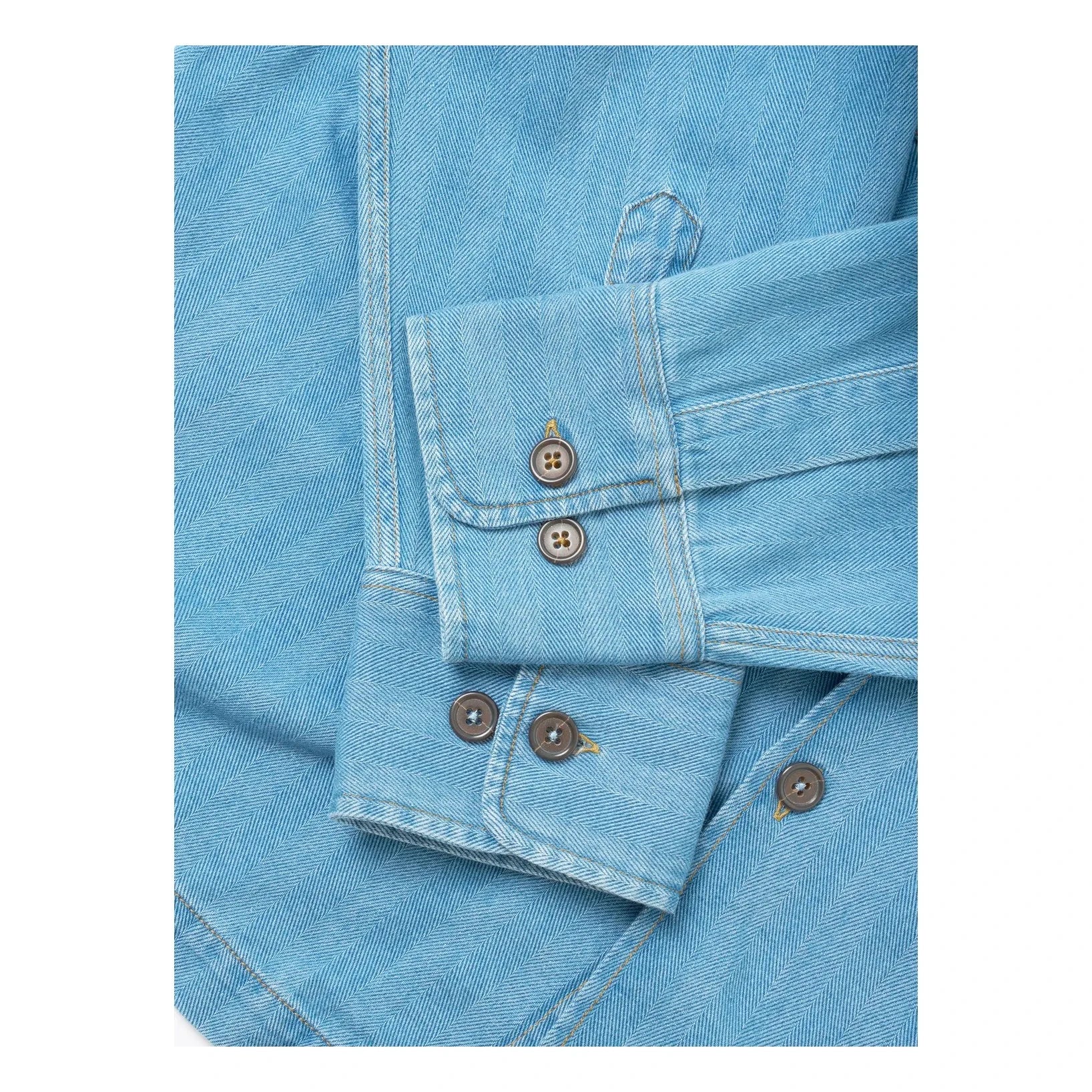 Universal Works - Camisa de trabajo de algodón | Azul claro