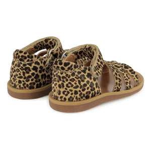 Pom d'Api - Sandalias de Leopardo con Correa Poppy | Marrón
