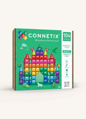 Connetix - Paquete Creativo - 104 Piezas | Arcoíris