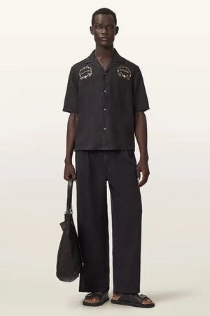 Camisa de lino para hombre AllSaints KLAVICLE