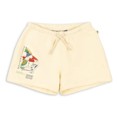 Konges Sløjd - Lou Out Of Office Pantalones Cortos de Algodón Orgánico | Amarillo pálido