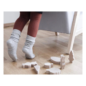 Calcetines de Cachemira y Lana Merina Collégien - Gris Claro