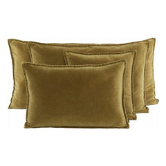 Haomy - Funda de almohada de terciopelo Manhattan | Oro