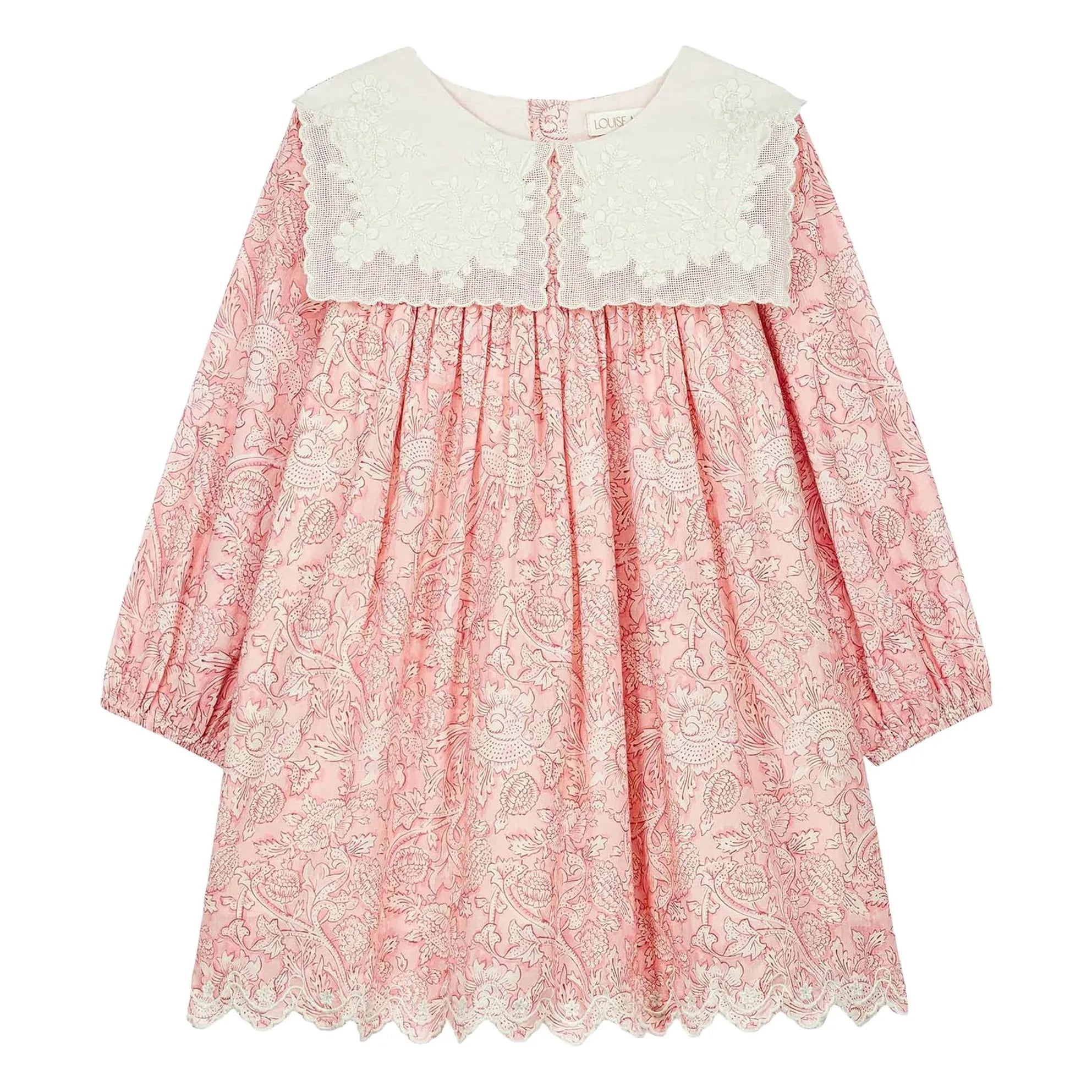 Louise Misha - Vestido de algodón orgánico Arinola | Rosa