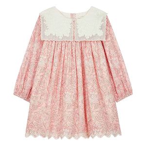 Louise Misha - Vestido de algodón orgánico Arinola | Rosa
