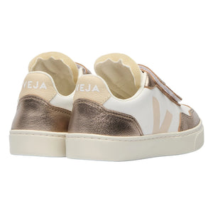 Veja - Zapatillas de piel con rascador V-90 O.T. | Bronce