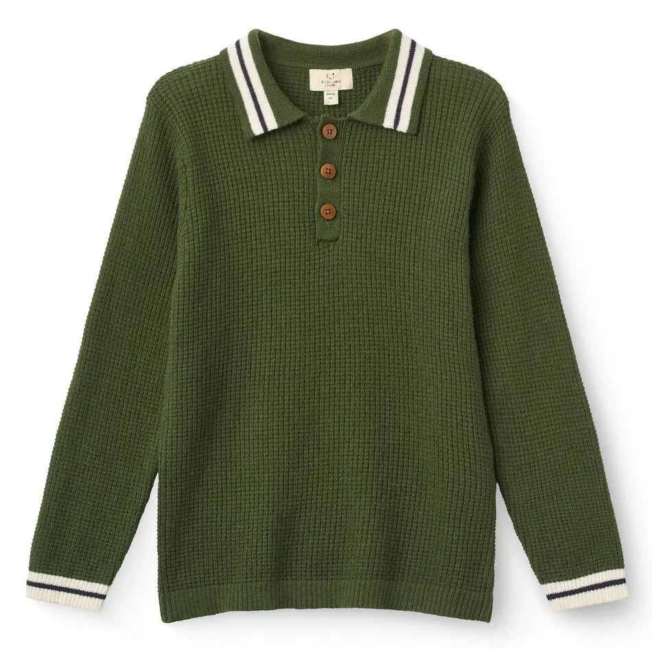 Copenhagen Colors - Polo de punto de algodón orgánico | Verde
