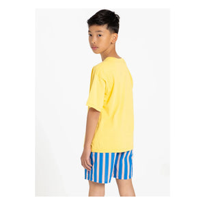 Smallable Kid - Camiseta Nils de algodón orgánico | Amarillo flúor