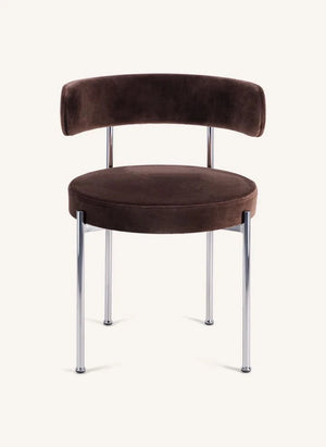 The Socialite Family - Silla de Terciopelo Libera | Chocolate