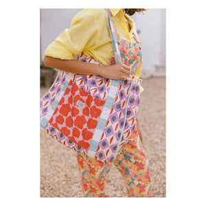 Favorite People - Bolso tote Formaggio Fleuri | Morado