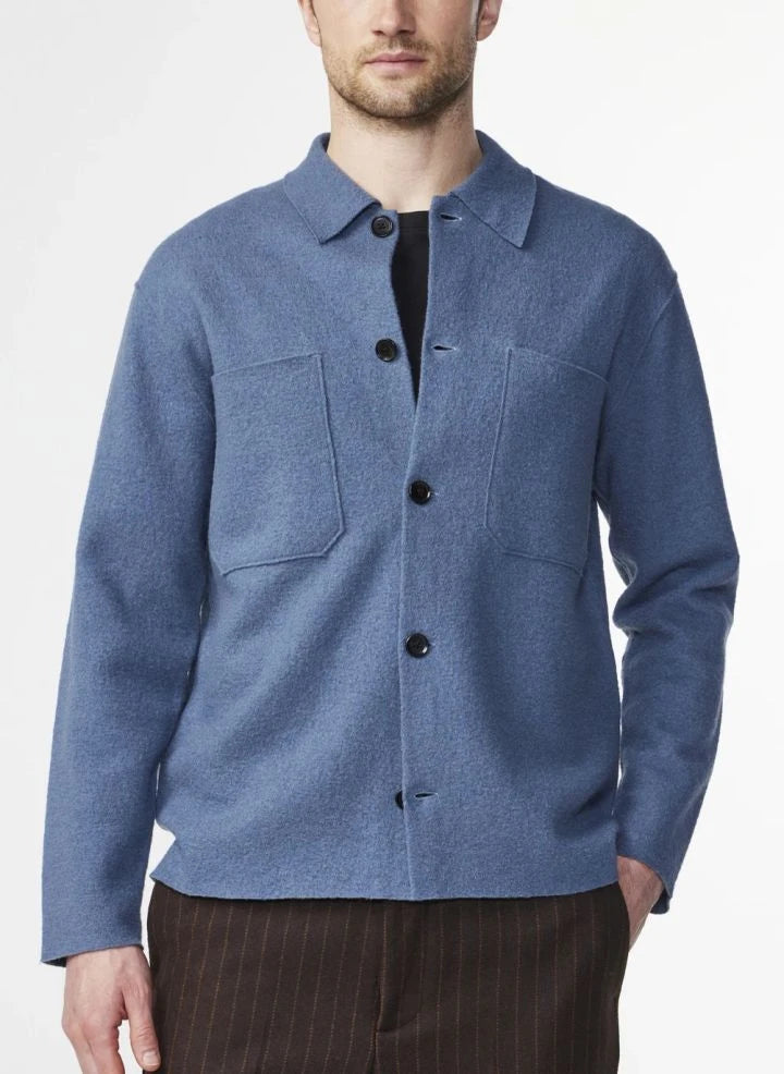 NN.07 - Jonas 6398 Chaqueta de lana Merino | Azul