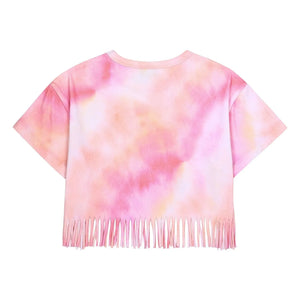 Jelly Mallow - Camiseta Tie-Dye con Borlas | Rosa