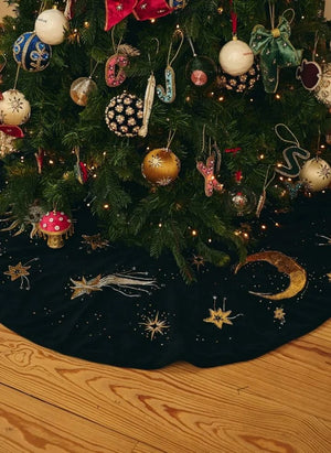 Anna + Nina - Funda de Base de Árbol de Navidad Göksel | Negro