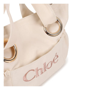 Chloé - Bolso tote con logo de algodón orgánico | Tiza