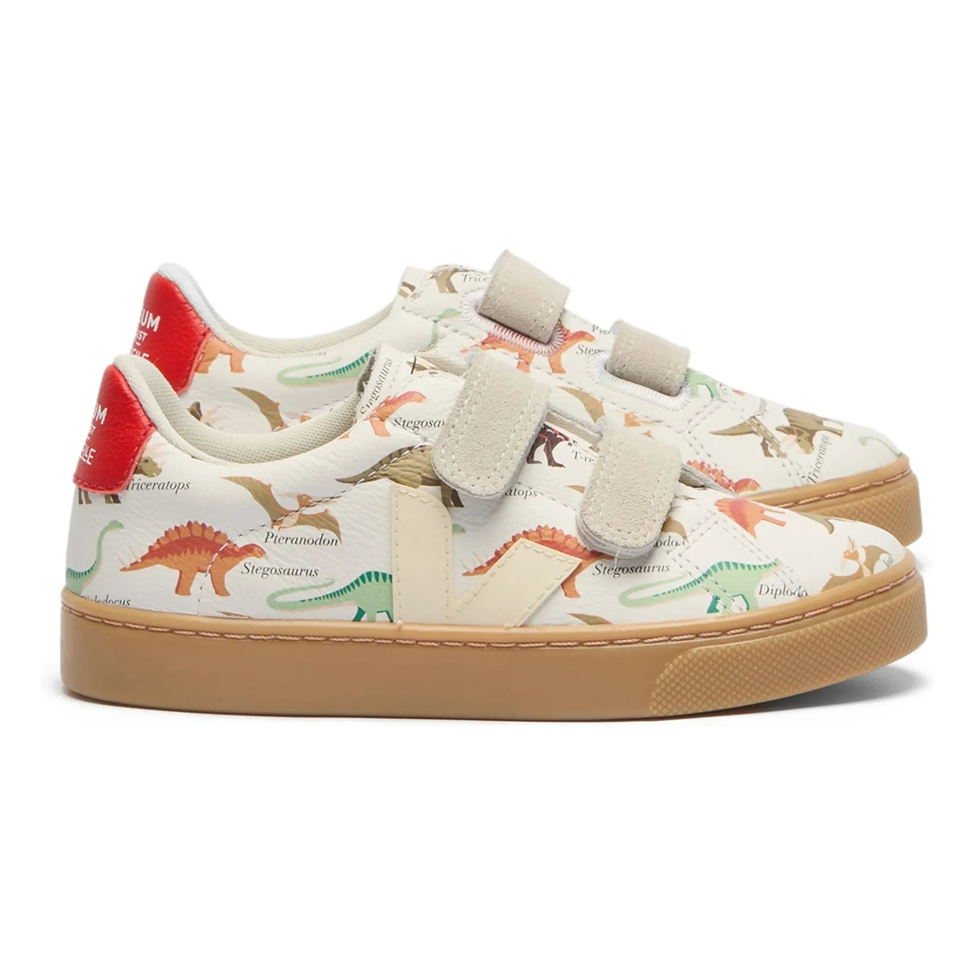 Veja - Veja x Museum Small Esplar Dinosaurs Zapatillas con Rayas de Cuero | Blanco