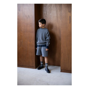 Smallable Kid - Organik Pamuk Harrington Kazak | Gri melanj