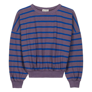 We Are Kids - Sudadera de algodón orgánico a rayas Tony | Morado