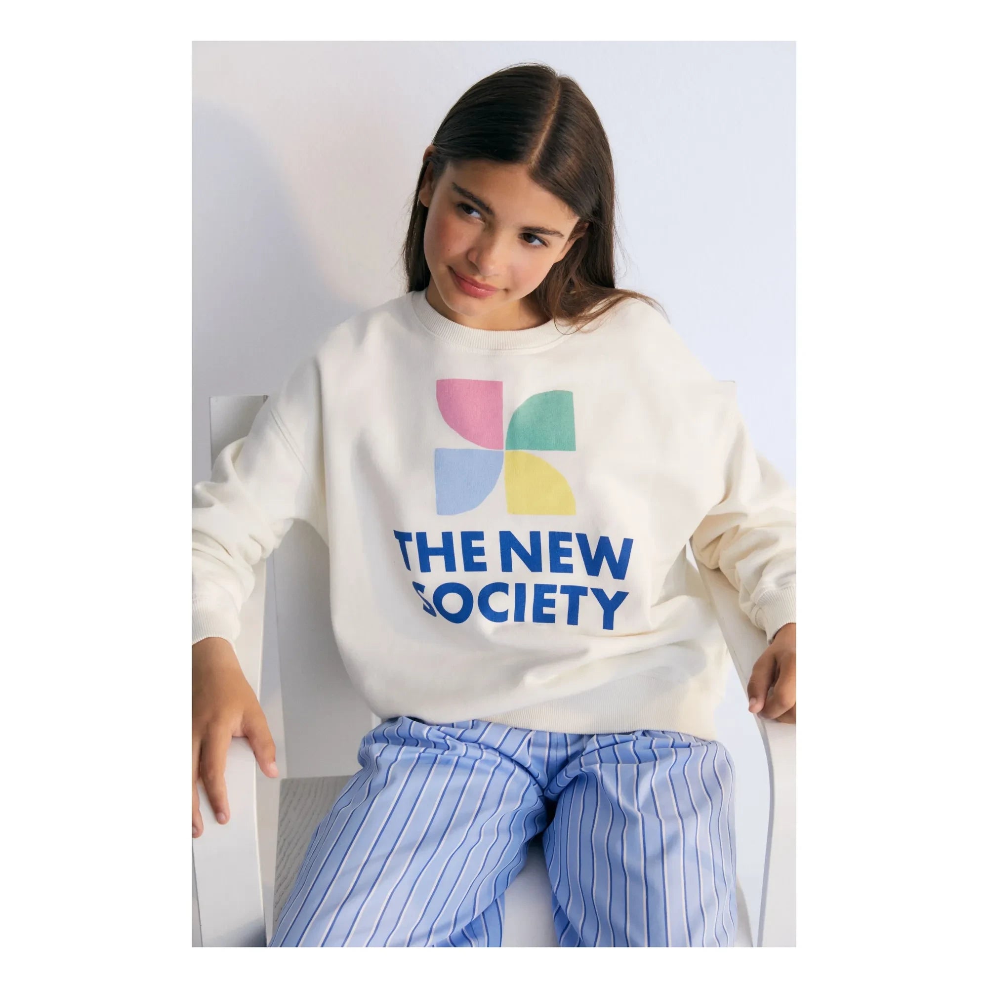 the new society - Sudadera con logo Mykonos Bebek | Crudo